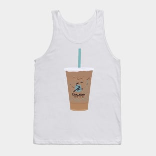 Iced Coffee Drawing Tank Top